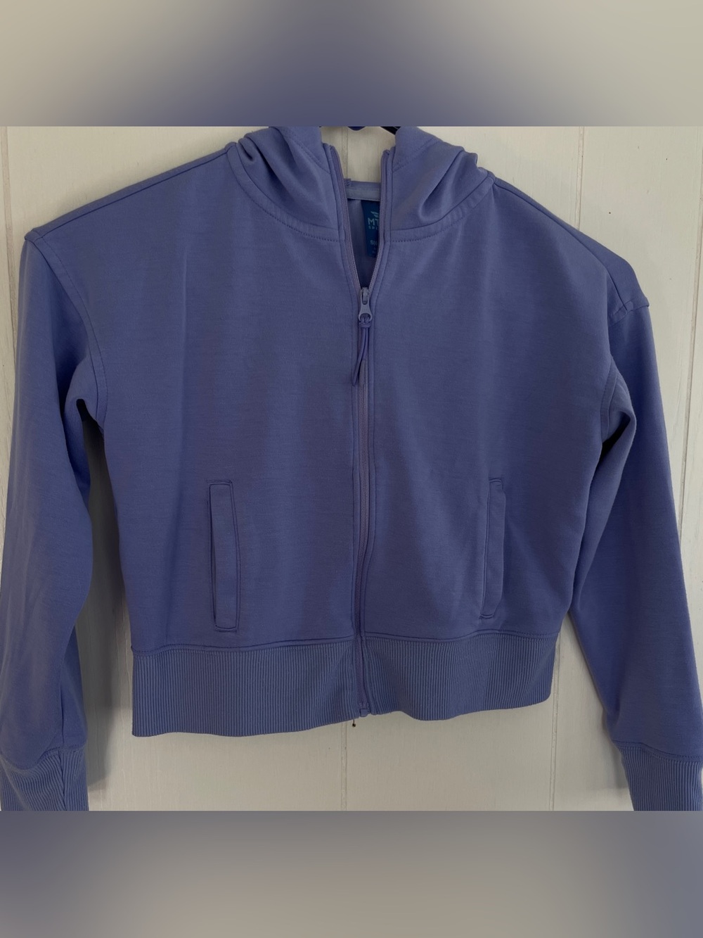 MTA Sport Girls Blue Hooded Zip-Up Jacket Size-Small (6/6X)